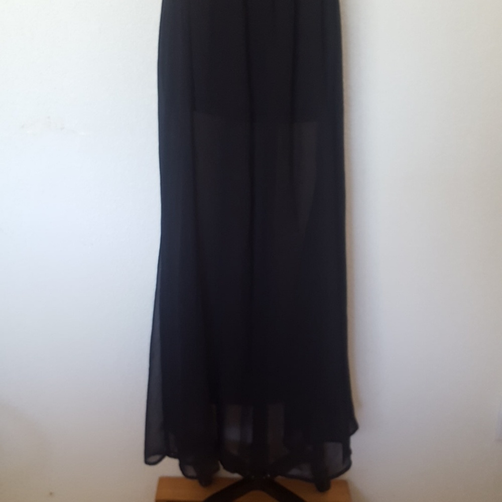 Annabelle | Black Semi Sheer Maxi Skirt | Small - Picture 4 of 8